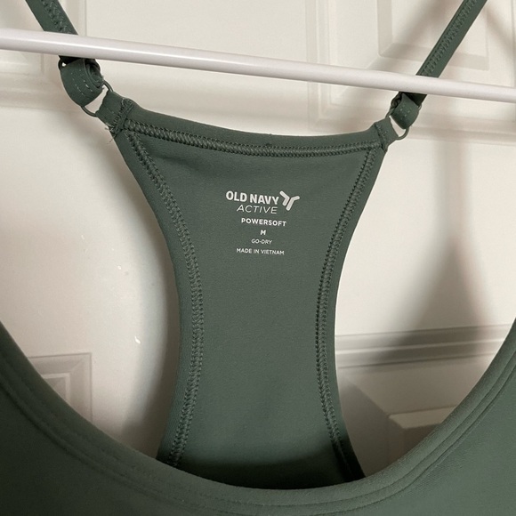 Old Navy Powersoft Go-Dry Racerback Dress Green Size Medium - Picture 3 of 9